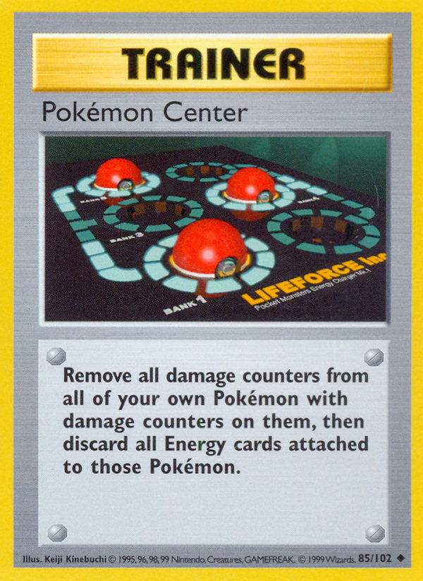 Base set Pokémon Center #85/102 shadowless