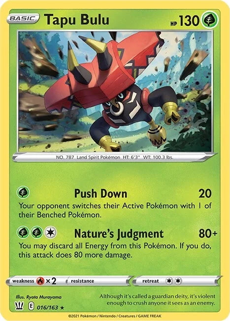 Battle Styles Holo Tapu Bulu #16/163