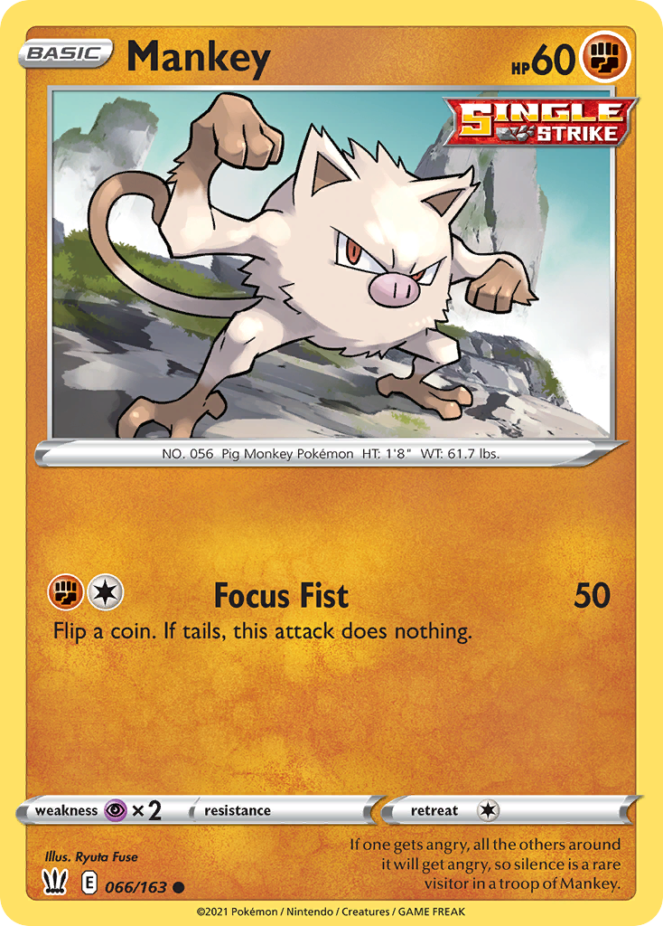 Battle Styles Mankey #66/163