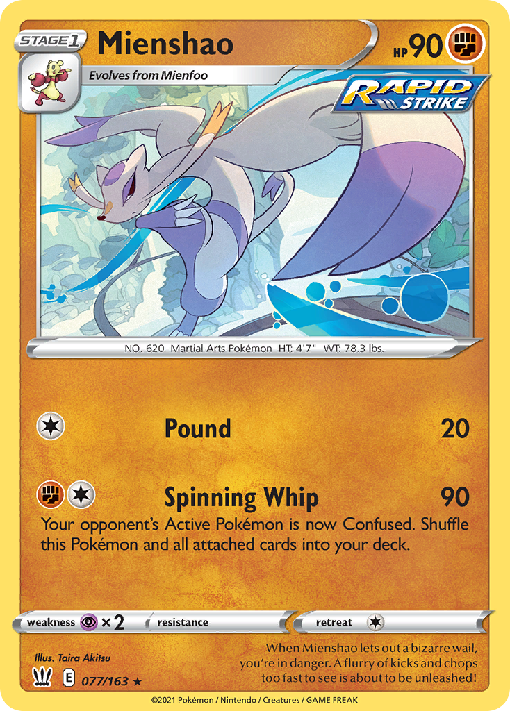 Battle Styles Mienshao #77/163