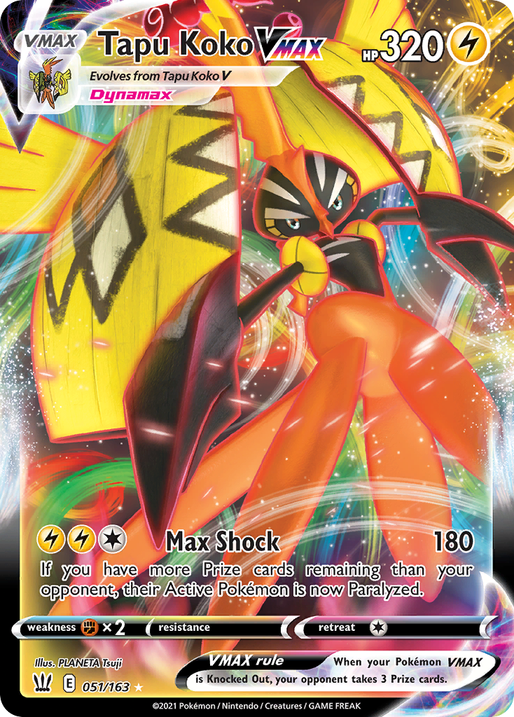 Battle Styles Tapu Koko VMAX #51/163