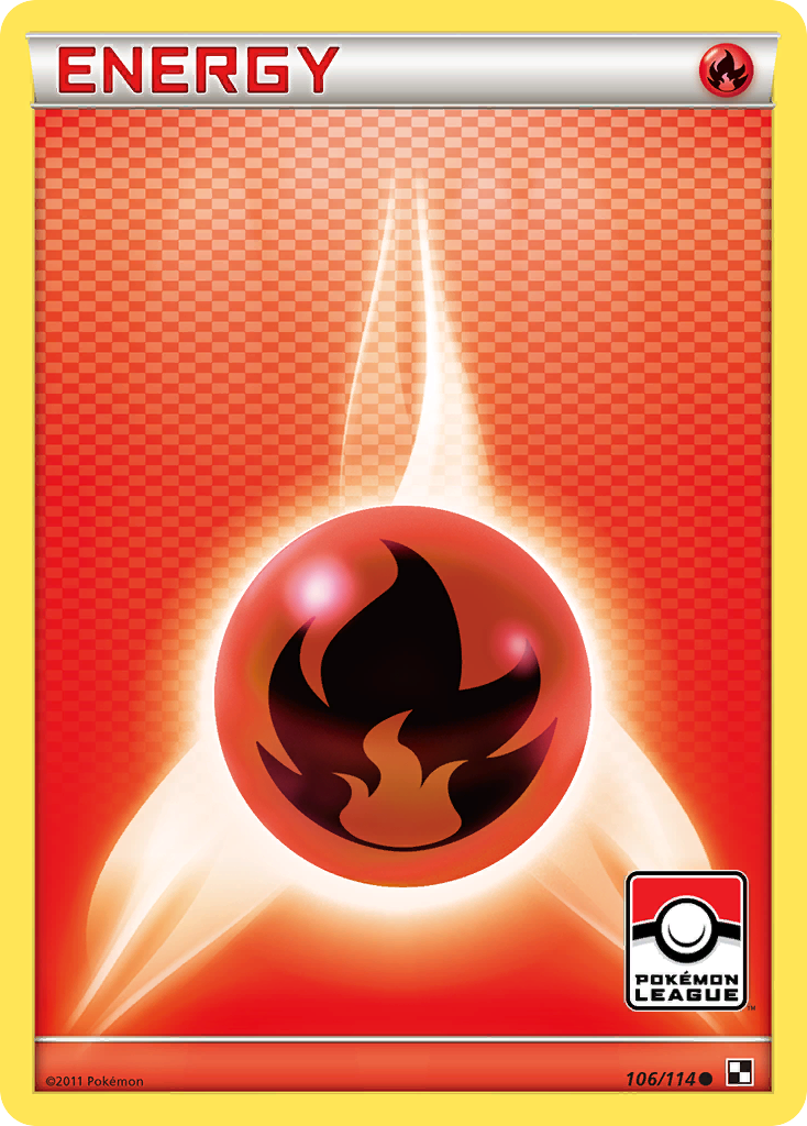 Black & White Fire Energy #106 League Promo