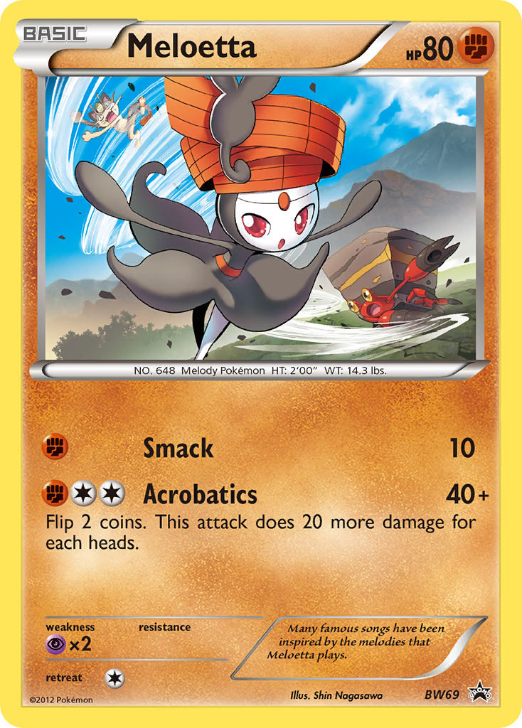 Black & White Promo Meloetta #69