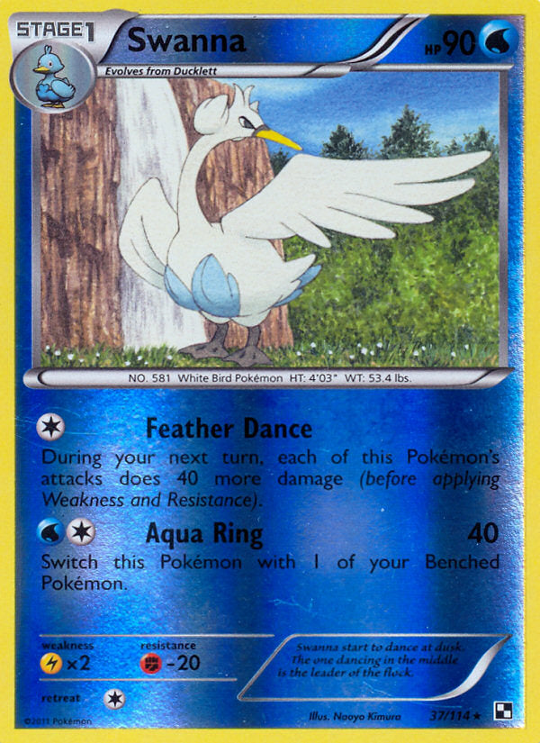 Black & White Swanna #37/114 reverse holo