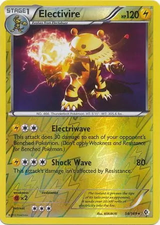 Boundaries Crossed Electivire #54/149 reverse holo