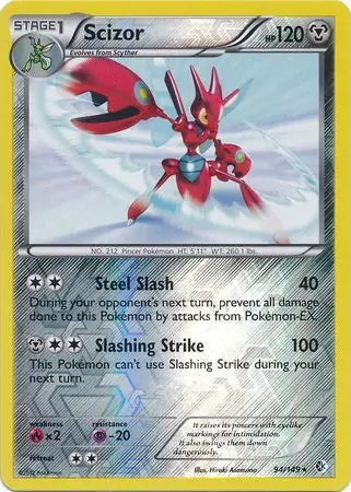 Boundaries Crossed Scizor #94/149 reverse holo