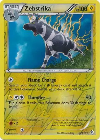 Boundaries Crossed Zebstrika #57/149 reverse holo