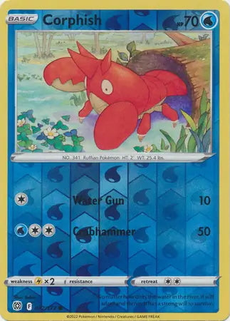 Brilliant Stars Corphish #32/172 reverse holo