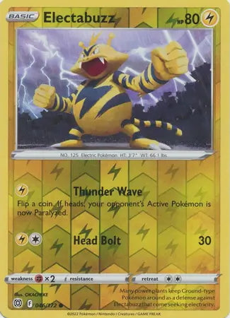 Brilliant Stars Electabuzz #46/172 reverse holo