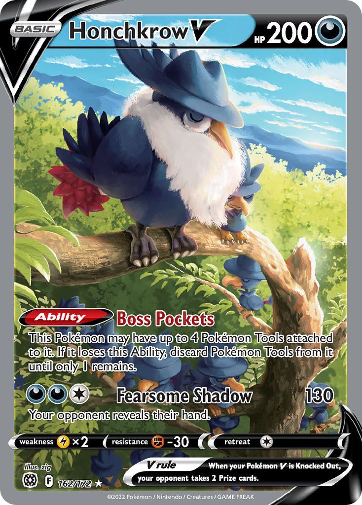 Brilliant Stars Honchkrow V #162/172