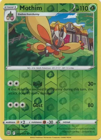 Brilliant Stars Mothim #11/172 reverse holo