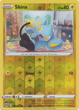 Brilliant Stars Shinx #49/172 reverse holo