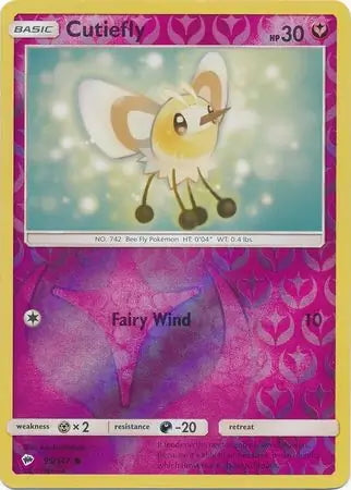 Burning Shadows Cutiefly #95/147 reverse holo