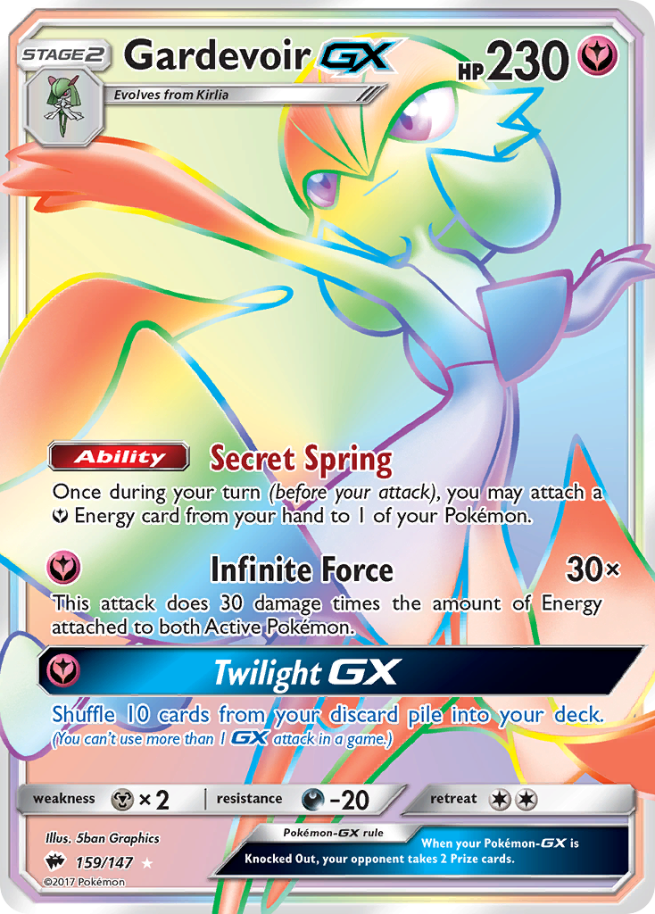 Burning Shadows Gardevoir GX #159/147