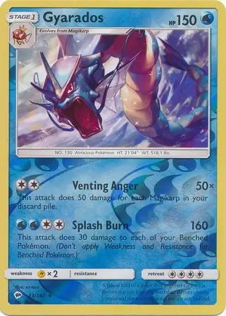 Burning Shadows Gyarados #33/147 reverse holo