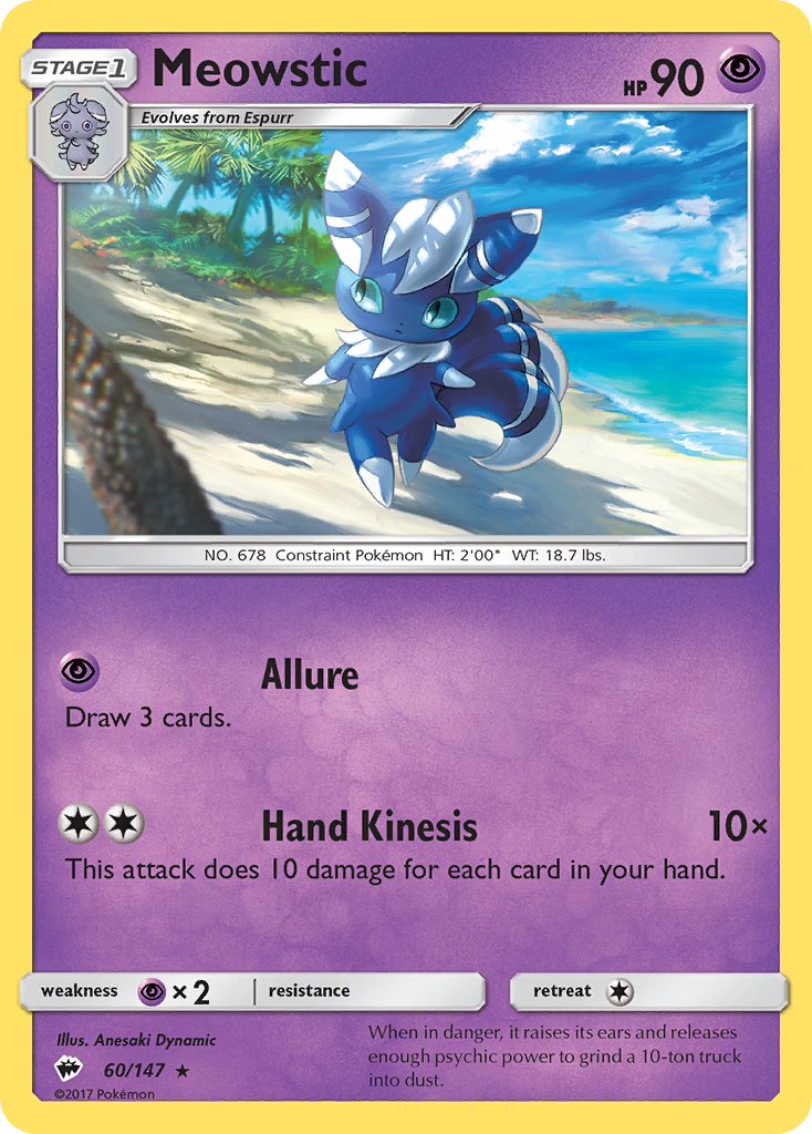 Burning Shadows Meowstic #60/147
