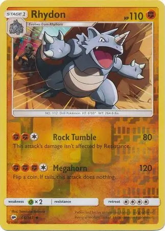 Burning Shadows Rhydon #66/147 reverse holo