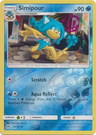 Burning Shadows Simipour #37/147 reverse holo