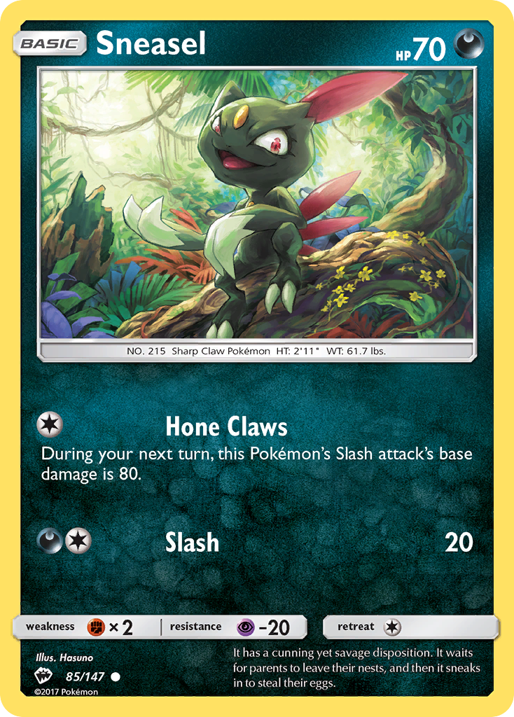 Burning Shadows Sneasel #85/147