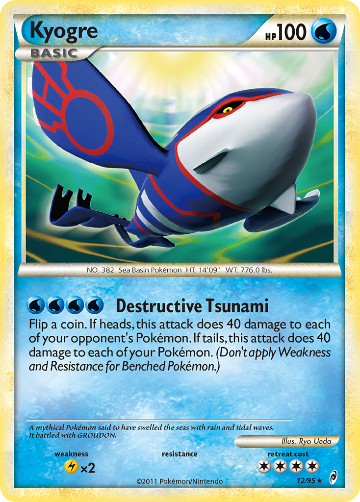 Call of Legends Non - Holo Kyogre #12/95