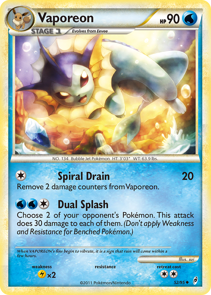 Call of Legends Vaporeon #52/95