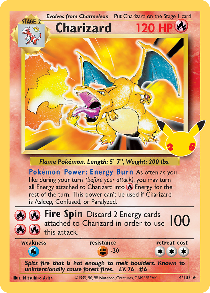 Celebrations Promo Charizard #4 / 102