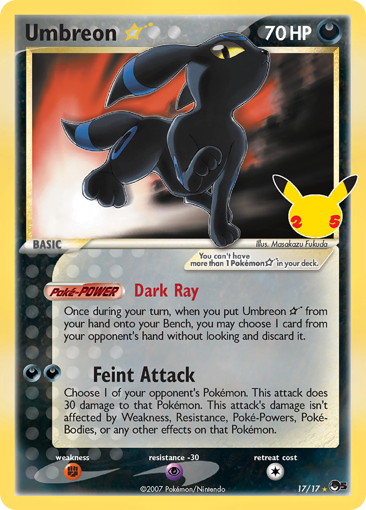 Celebrations Promo Umbreon * #17 / 17