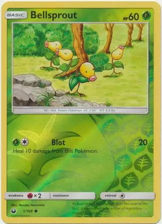 Celestial Storm Bellsprout #1/168 reverse holo