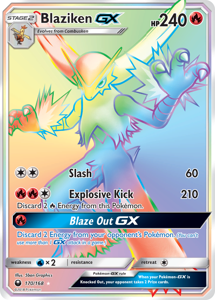Celestial Storm Blaziken GX #170/168