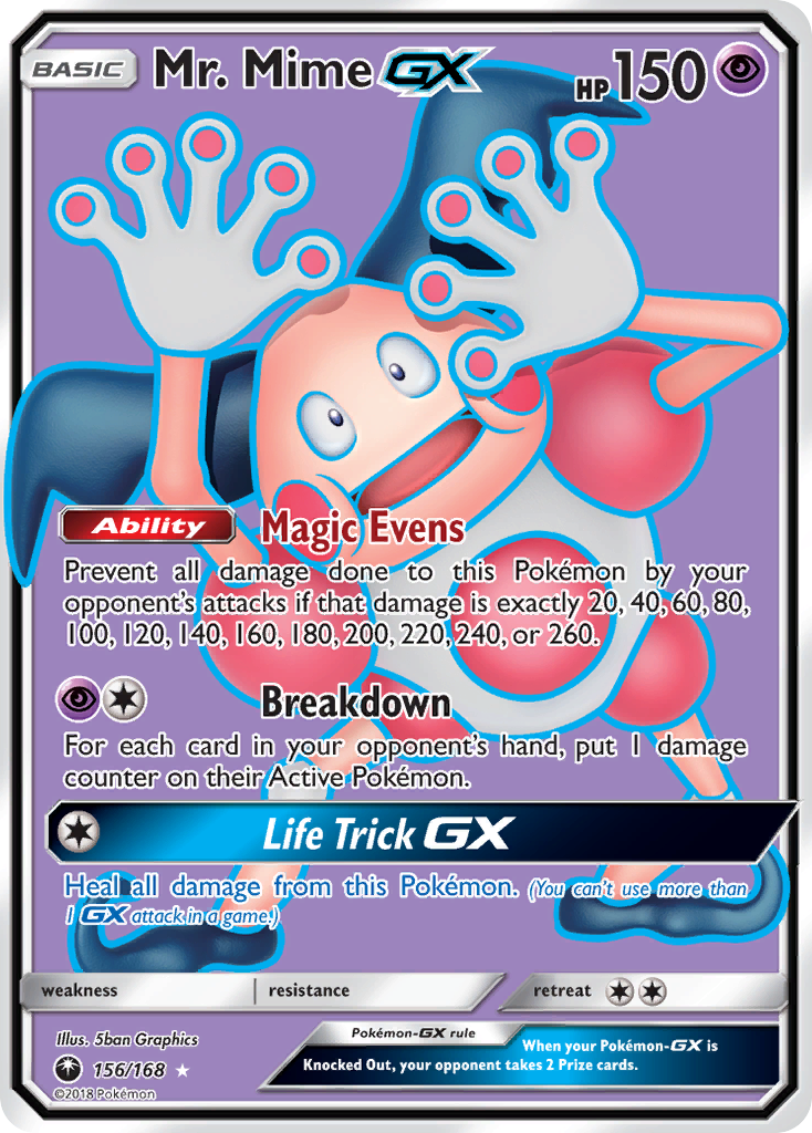 Celestial Storm Mr. Mime GX #156/168