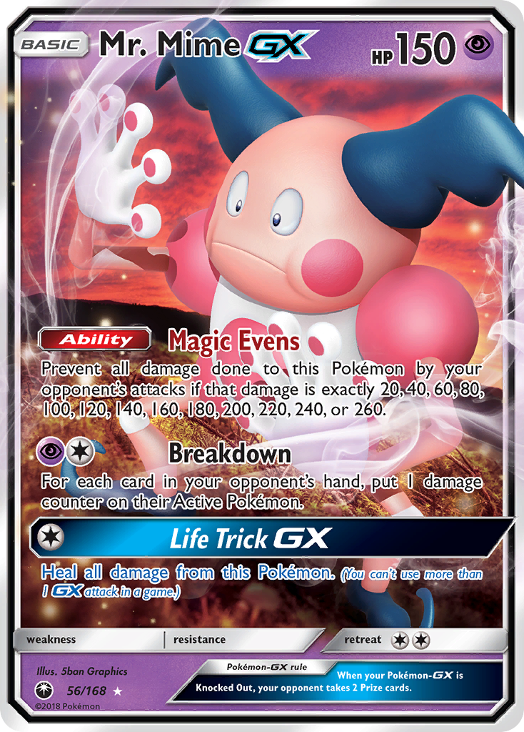 Celestial Storm Mr. Mime GX #56/168