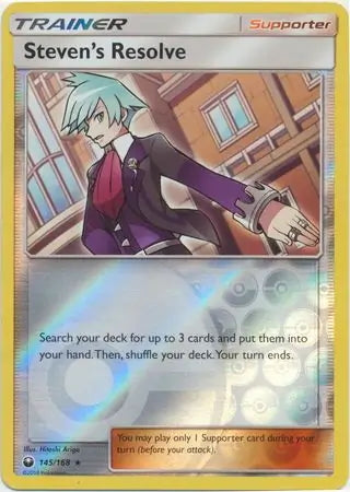 Celestial Storm Steven’s Resolve #145/168 reverse holo