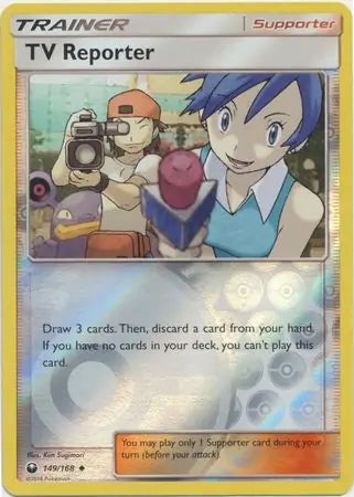 Celestial Storm TV Reporter #149/168 reverse holo