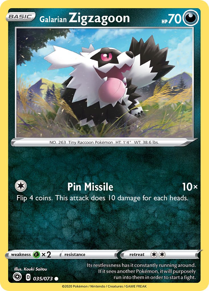 Champion’s Path Galarian Zigzagoon #35/73