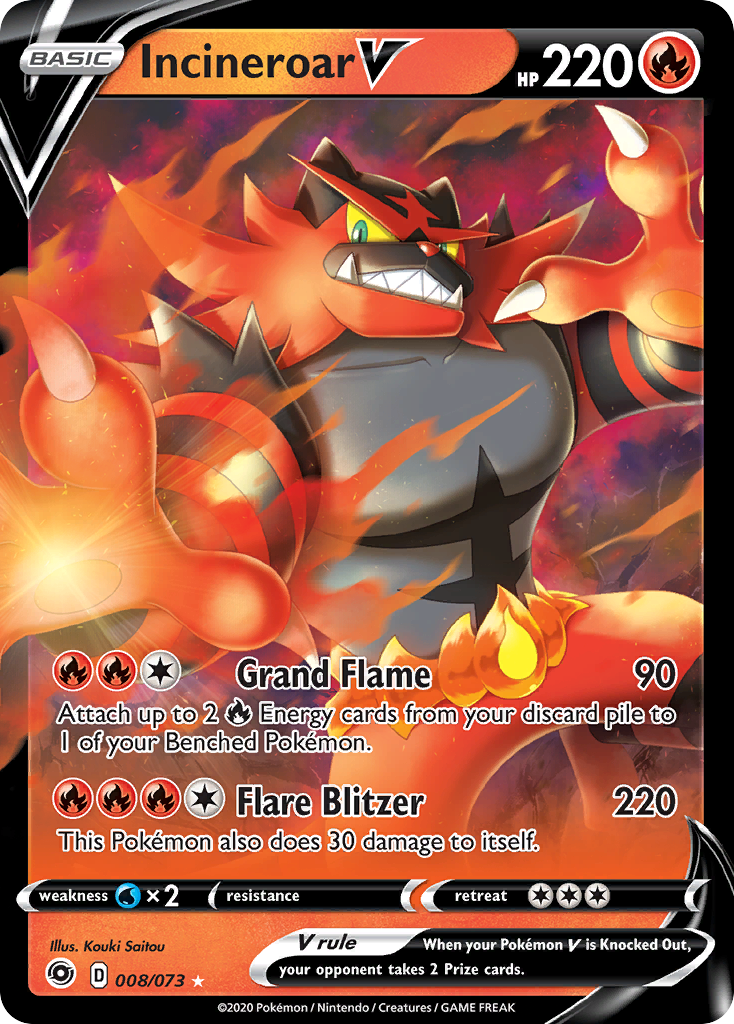 Champion’s Path Incineroar V #8/73