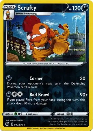 Champion’s Path Scrafty #42/73 reverse holo