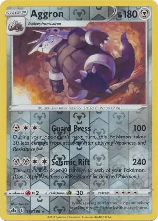Chilling Reign Aggron #111/198 reverse holo
