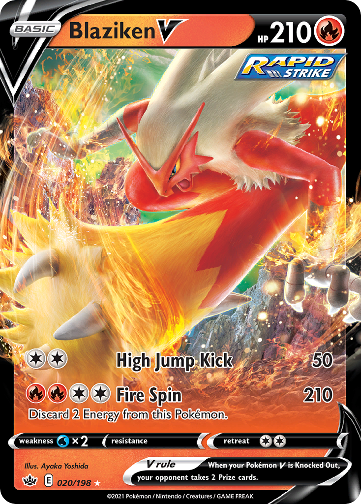 Chilling Reign Blaziken V #20/198