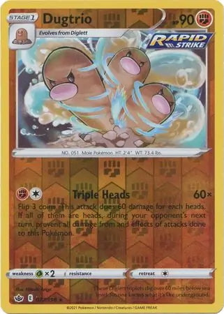 Chilling Reign Dugtrio #77/198 reverse holo
