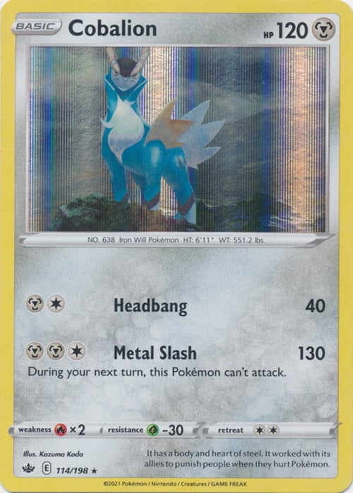 Chilling Reign Holo Cobalion #114/198
