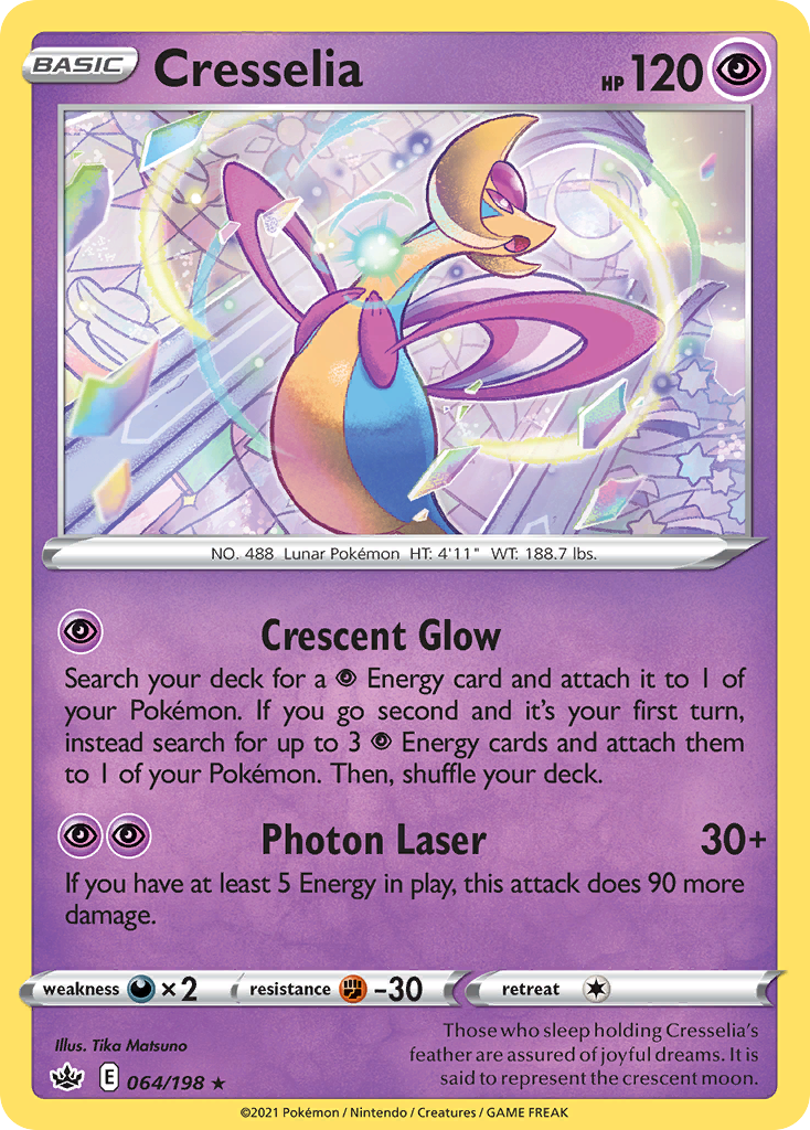 Chilling Reign Holo Cresselia #64/198