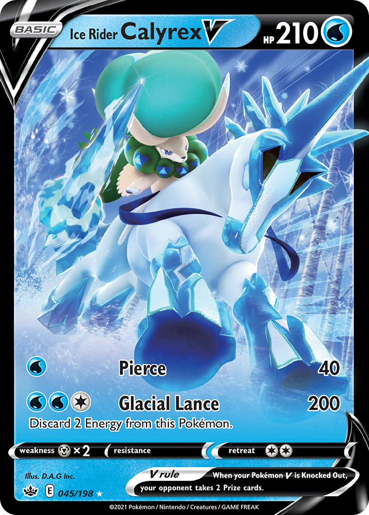 Chilling Reign Ice Rider Calyrex V #45