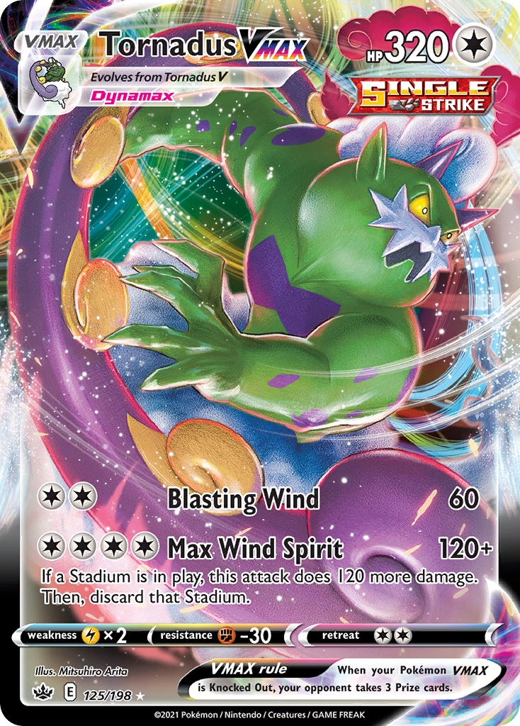 Chilling Reign Tornadus VMAX #125/198