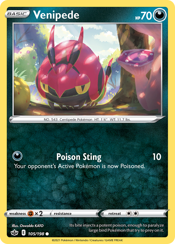 Chilling Reign Venipede #105/198