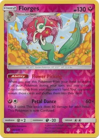 Cosmic Eclipse Florges #152/236 reverse holo