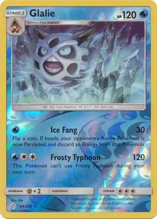Cosmic Eclipse Glalie #48/236 reverse holo