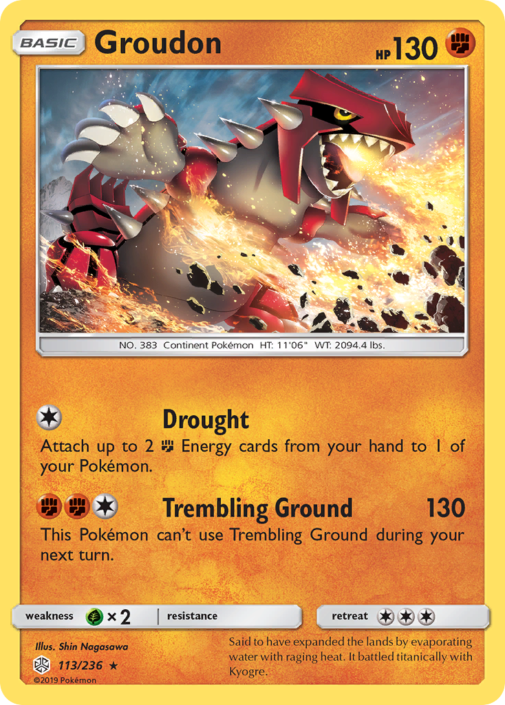 Cosmic Eclipse Groudon #113/236