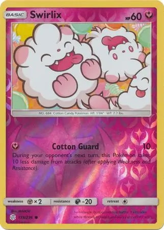 Cosmic Eclipse Swirlix #153/236 reverse holo
