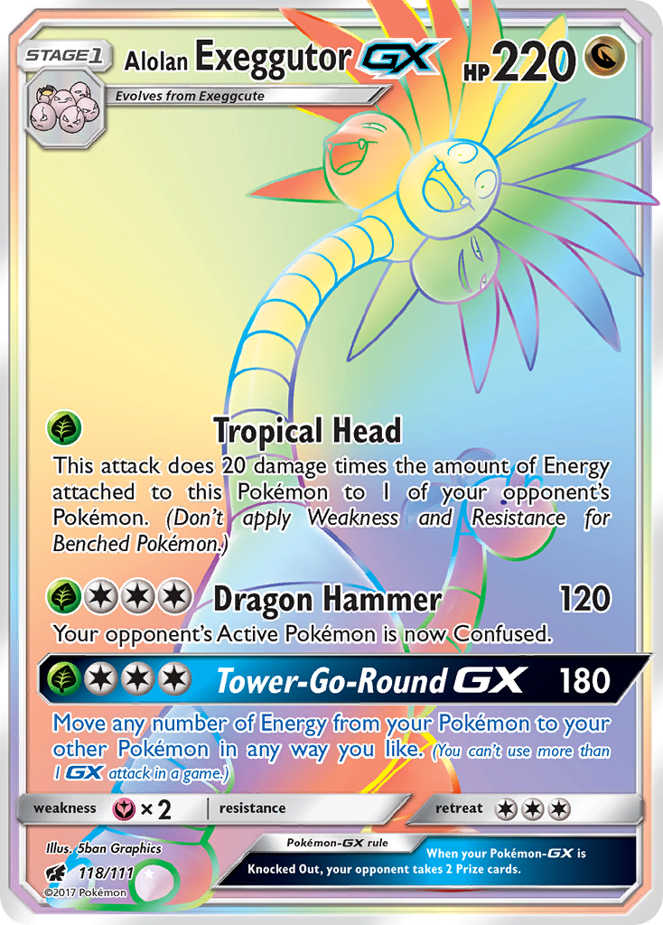 Crimson Invasion Alolan Exeggutor GX #118/111