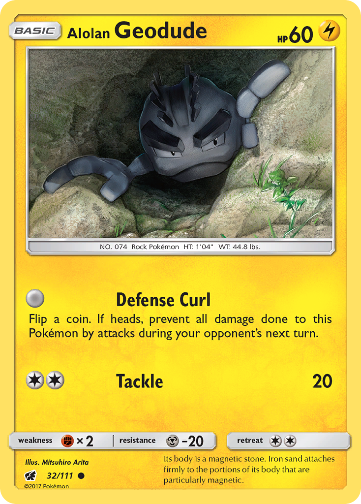 Crimson Invasion Alolan Geodude #32/111